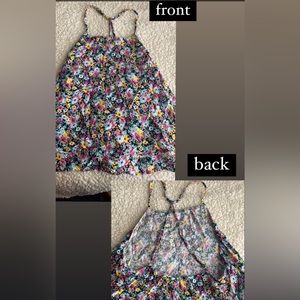 tank halter with flowers